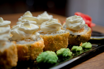 Japanese seafood sushi set