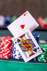 Casino Black Jack table