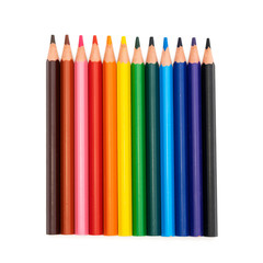 Fototapeta premium Color pencils isolated on white background