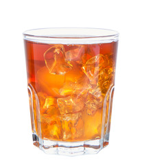 clipping path ice tea isolated on white background