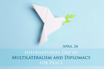 International Day of Multilateralism and Diplomacy for Peace,april 24. - obrazy, fototapety, plakaty