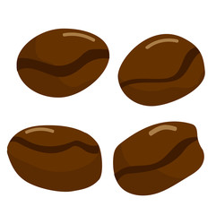 coffee beans icons Isolated background