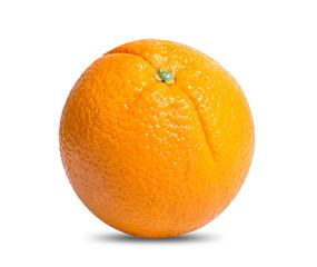 orange fruit isolated on white background