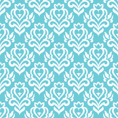 Fototapeta premium Floral seamless vector pattern