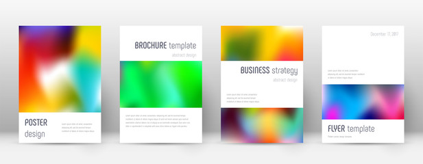 Flyer layout. Minimalistic superb template for Bro