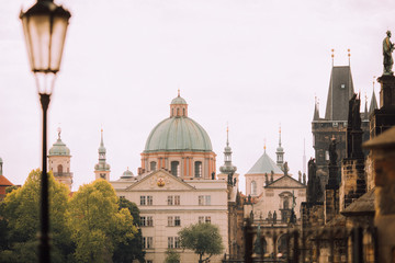 
close-up view of Prague