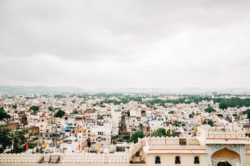 Vue en hauteur je Jaipur en Inde