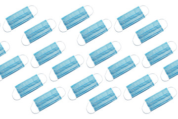 Seamless pattern with medicine face mask