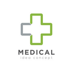Creative Medical Concept Logo Design Template