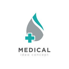 Obraz premium Creative Medical Concept Logo Design Template