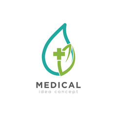 Creative Medical Concept Logo Design Template
