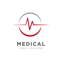 Creative Medical Concept Logo Design Template