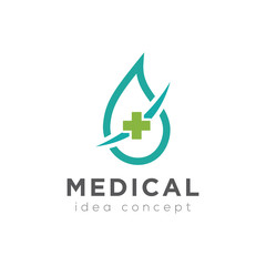 Creative Medical Concept Logo Design Template