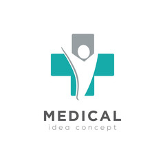 Creative Medical Concept Logo Design Template