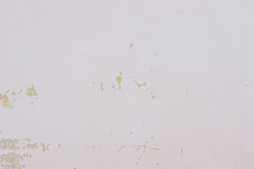 Texture of old pink cement wall with crack background