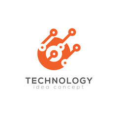 Creative Technology Concept Design Logo Template