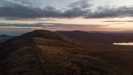 Carn Mountain, Slieve Muck and Spelga Dam. Northern Ireland