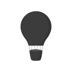hot air balloon icon isolated on white background vector illustration EPS10