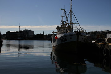  tromso troms&oslash;  water travel tourism sea coast nature port blue landscape sky harbor architecture europe boatship mountain summer bay view city beautifull 
