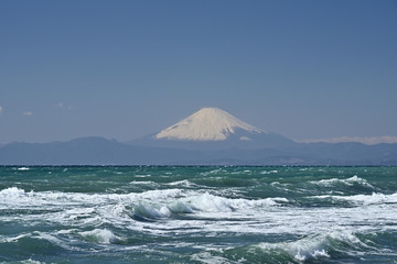 Sea and Mt. Fuji, Japan