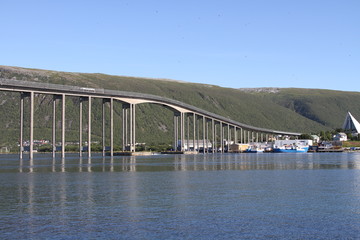  tromso tromsø  water travel tourism sea coast nature port blue landscape sky harbor architecture europe boatship mountain summer bay view city beautifull 