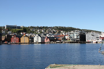  tromso tromsø  water travel tourism sea coast nature port blue landscape sky harbor architecture...