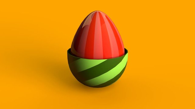 Easter eggs matryoshka holiday 3d render
