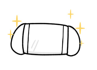 清潔な布マスク イラスト