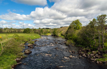 Deveron River Aberdeenshire from Rothiemay Bridge