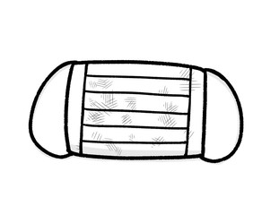 汚れたマスク サージカルマスク イラスト