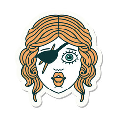 human rogue character sticker