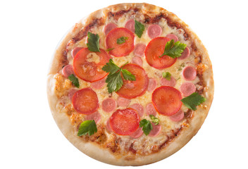 pizza isolated on white background