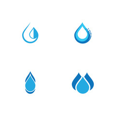 Set Water drop Logo Template vector