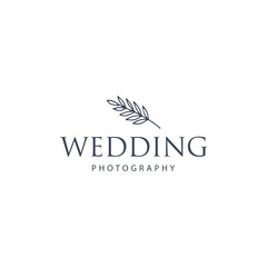 Creative Floral Concept Logo Template, Wedding Photography