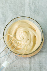 Trendy iced frothy ultra fluffy Dalgona instant Coffee drink