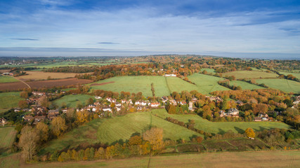 Fototapeta na wymiar Oxfordshire village in autumn 