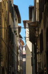 Fototapeta na wymiar Facades of houses in the old city