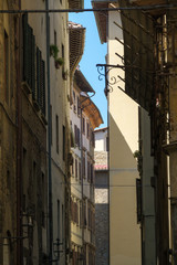 Facades of houses in the old city