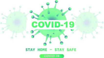 Coronavirus logo template concept editable