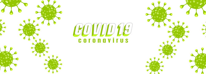 Coronavirus logo template concept editable