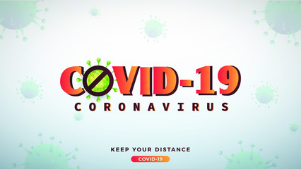 Novel coronavirus covid19 spread outbreak background design