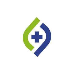Fototapeta premium Medical and health care icon logo design template