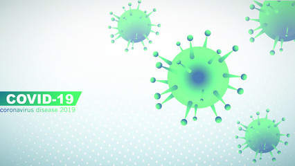 Novel coronavirus covid19 spread outbreak background design