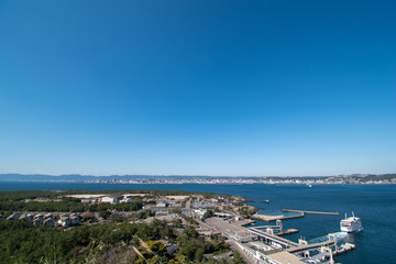 Naklejka premium 桜島展望台