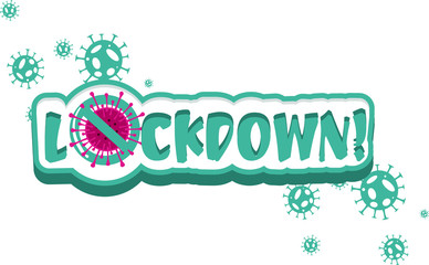 lockdown logo design vector. icon lockdown