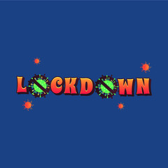 lockdown logo design vector. icon lockdown