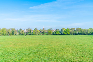 Hampstead Garden Suburb green, London, UK