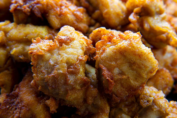 Golden Crunchy Fried Chicken Ready To Eat