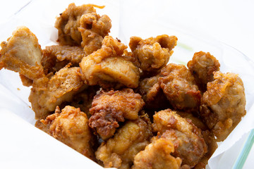 Golden Crunchy Fried Chicken Ready To Eat