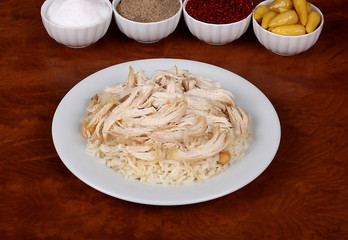 excellent turkish food, chicken on rice